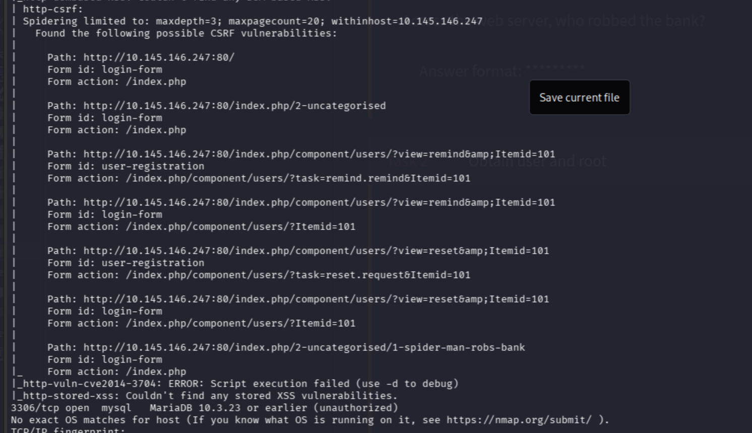 http-csrf subdomain list from nmap output
